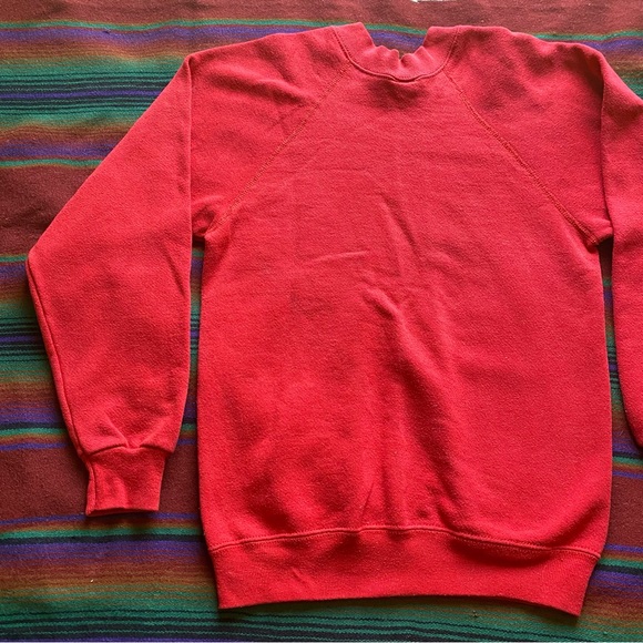VTG 84’ San Diego Tultex Crewneck Pullover Sweater! Red & White. Size 14/16. USA - Picture 8 of 13